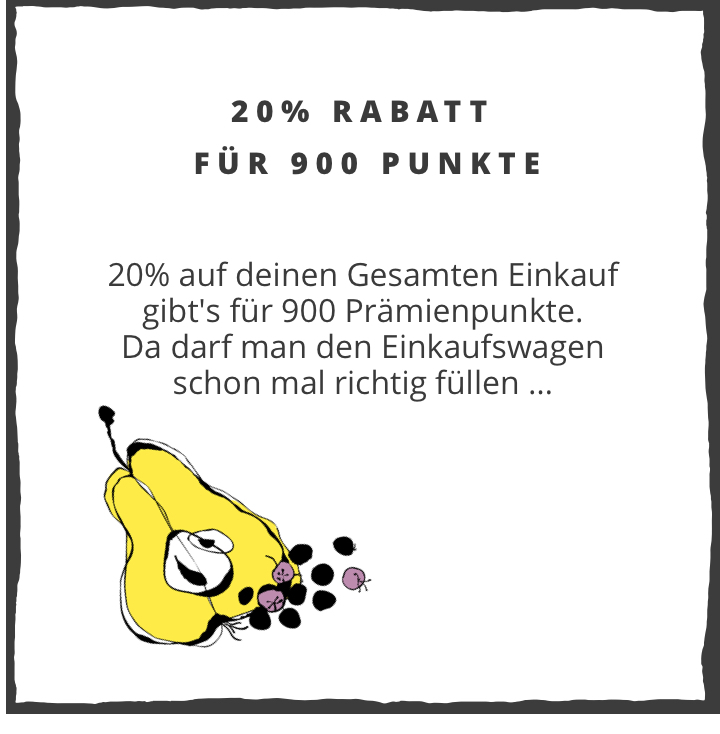 20 % Rabatt für 900 Punkte