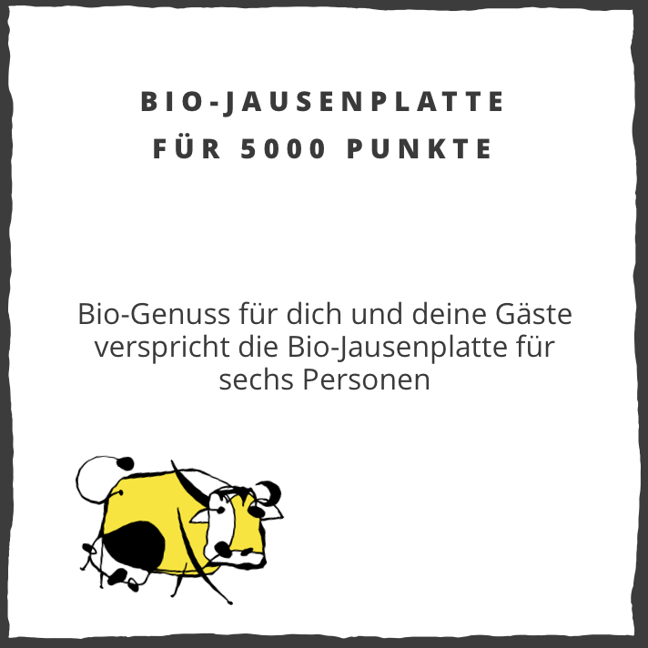 Bio-Jausenplatte für 5000 Punkte