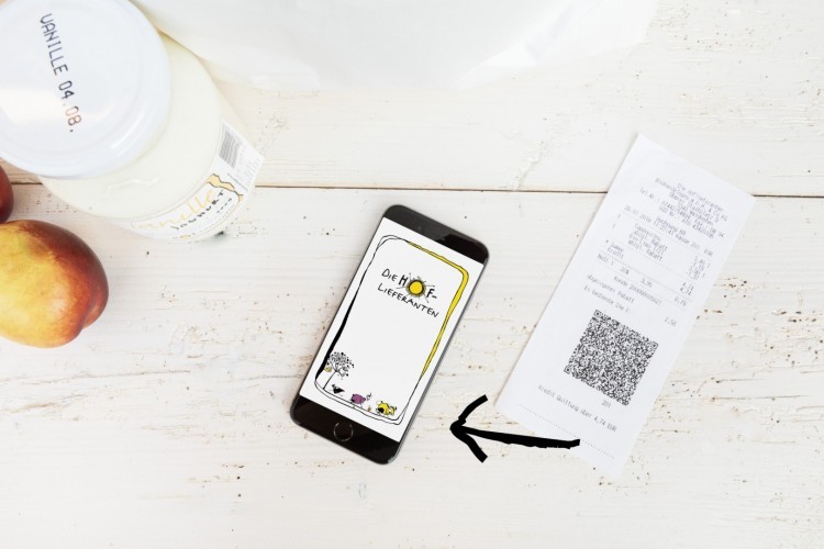 Kassabon in der Hoflieferanten App scannen